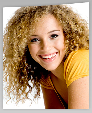 photo of girl with afro